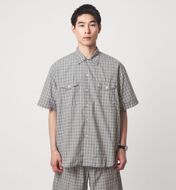 UNITED ARROWS green label relaxing「【別注】＜SMITH&rsquo;S AMERICAN＞チェック柄 半袖 シャツ」|シャツ・ブラウス|
