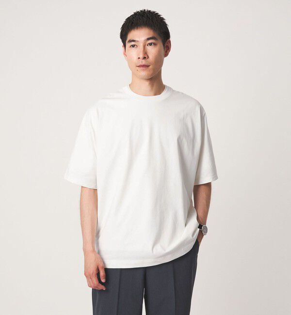 UNITED ARROWS green label relaxing「ドルマンスリーブ クルーネック 半袖Tシャツ -UVカット・接触冷感・遮熱-」|Tシャツ・カットソー|