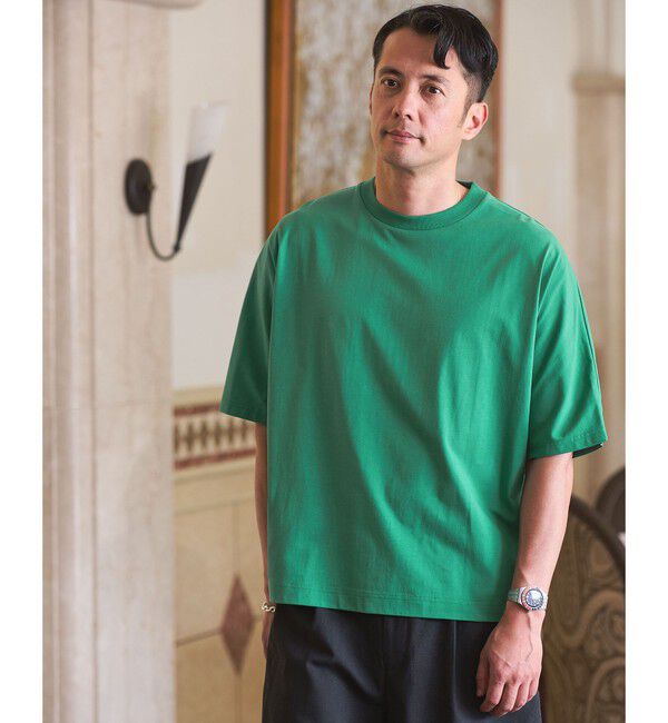UNITED ARROWS green label relaxing「ドルマンスリーブ クルーネック 半袖Tシャツ -UVカット・接触冷感・遮熱-」|Tシャツ・カットソー|KELLY