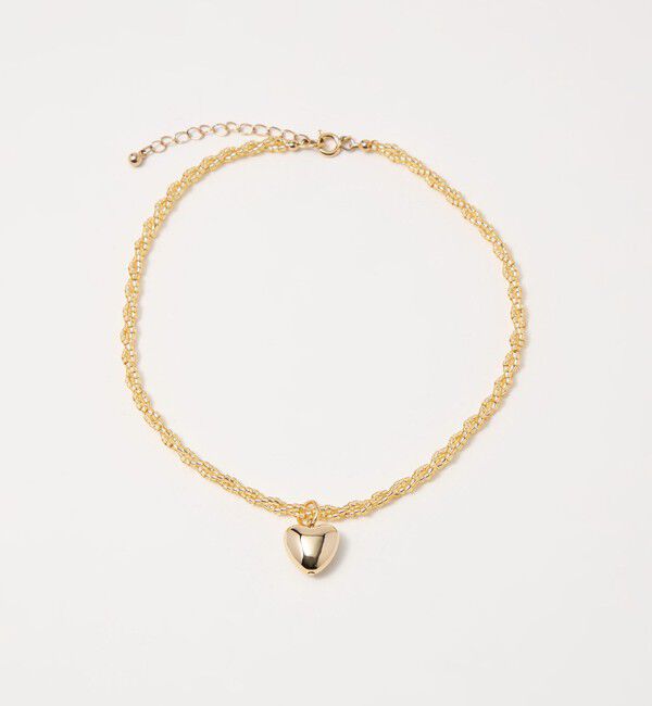 EMMEL REFINES「＜EMMEL REFINES＞EM ハートチャーム ビーズネックレス」|その他|