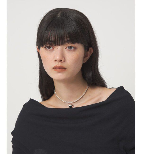 EMMEL REFINES「＜EMMEL REFINES＞EM ハートチャーム ビーズネックレス」|その他|