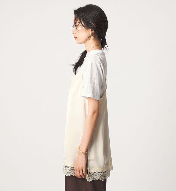UNITED ARROWS green label relaxing「【WEB限定】＜at ease＞レースキャミ &times; Tシャツ セット」|Tシャツ・カットソー|