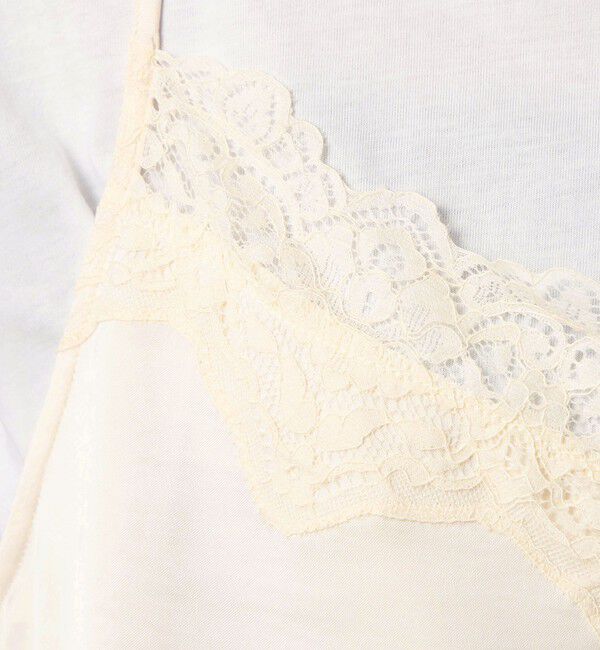 UNITED ARROWS green label relaxing「【WEB限定】＜at ease＞レースキャミ &times; Tシャツ セット」|Tシャツ・カットソー|