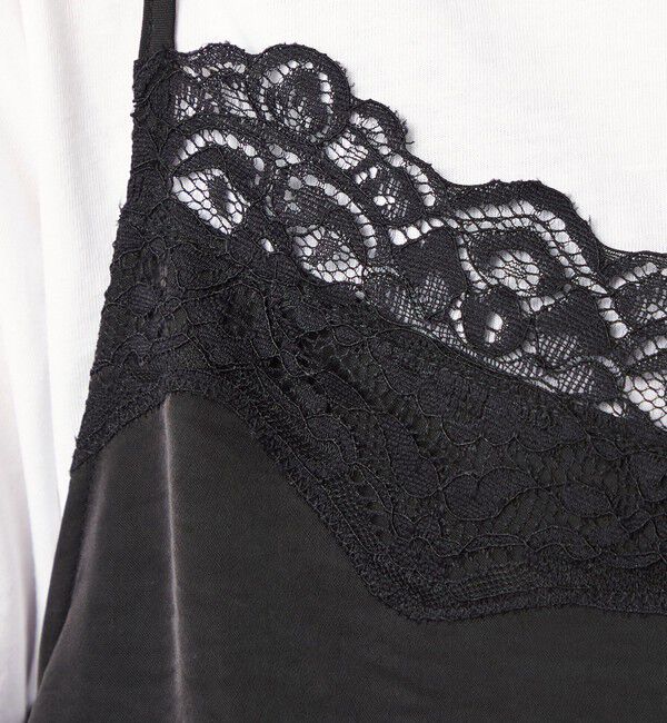 UNITED ARROWS green label relaxing「【WEB限定】＜at ease＞レースキャミ &times; Tシャツ セット」|Tシャツ・カットソー|