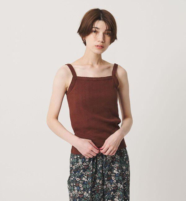 BEAUTY&YOUTH UNITED ARROWS「コットン パターンメッシュ キャミソール」|タンクトップ|