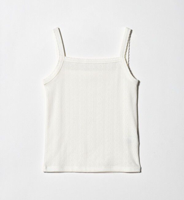 BEAUTY&YOUTH UNITED ARROWS「コットン パターンメッシュ キャミソール」|タンクトップ|