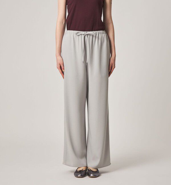 STEVEN ALAN「＜Steven Alan＞バックサテン ジョーゼット イージーパンツ」|スラックス|