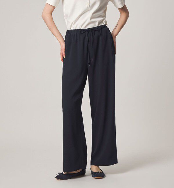 STEVEN ALAN「＜Steven Alan＞バックサテン ジョーゼット イージーパンツ」|スラックス|