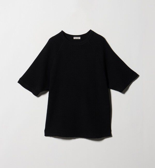 BEAUTY&YOUTH UNITED ARROWS「ビッグ ワッフル クルーネック ショートスリーブ Tシャツ」|Tシャツ・カットソー|