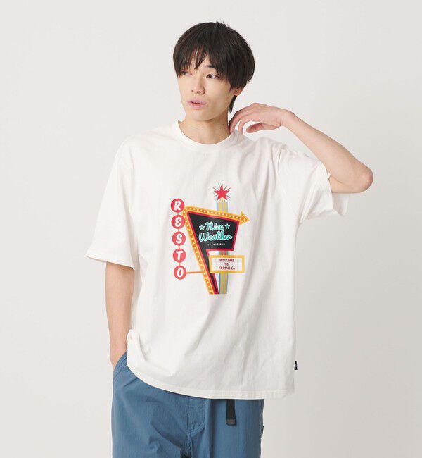 NICE WEATHER「＜NICE WEATHER＞FRESNOプリント Tシャツ」|Tシャツ・カットソー|