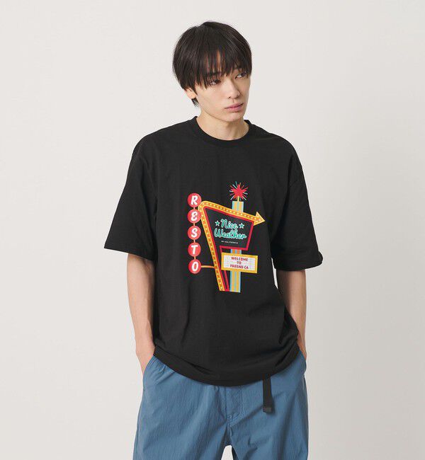 NICE WEATHER「＜NICE WEATHER＞FRESNOプリント Tシャツ」|Tシャツ・カットソー|
