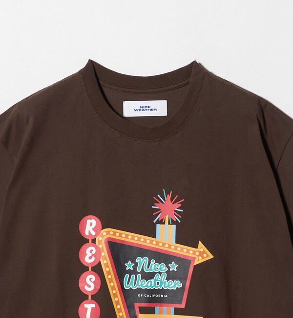 NICE WEATHER「＜NICE WEATHER＞FRESNOプリント Tシャツ」|Tシャツ・カットソー|