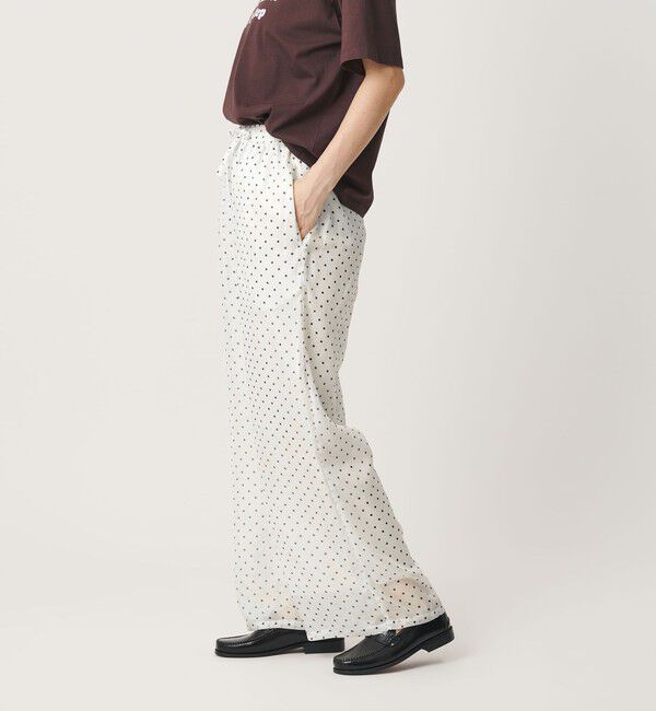BEAUTY&YOUTH UNITED ARROWS「【別注】＜She is-.＞ドット シアー ワイドパンツ」|その他|