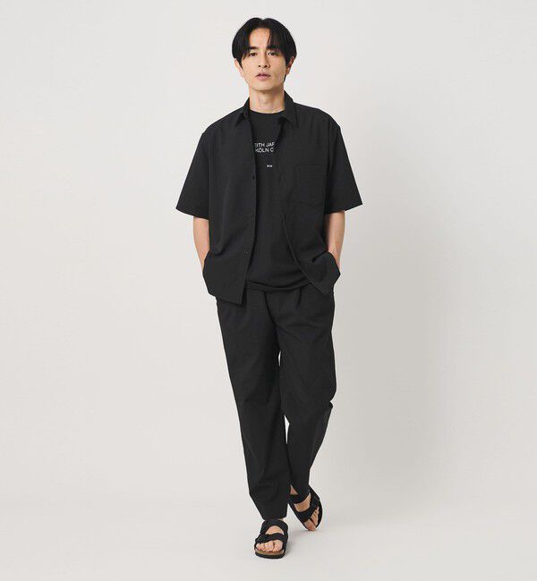 BEAUTY&YOUTH UNITED ARROWS「KOMATSU PACK トロピカル 1P テーパード イージー パンツ NO.6 ストレッチ 吸水速乾 UVカット セットアップ」|チノ|