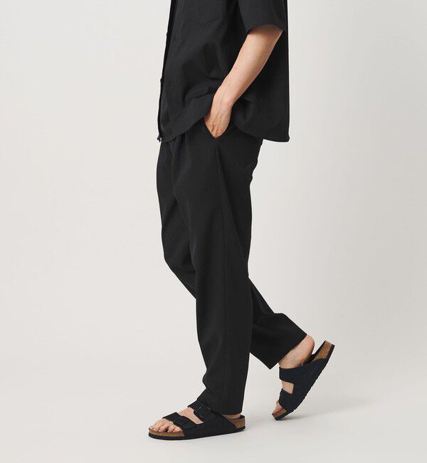 BEAUTY&YOUTH UNITED ARROWS「KOMATSU PACK トロピカル 1P テーパード イージー パンツ NO.6 ストレッチ 吸水速乾 UVカット セットアップ」|チノ|