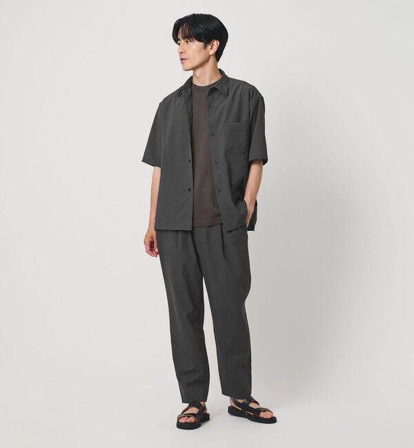 BEAUTY&YOUTH UNITED ARROWS「KOMATSU PACK トロピカル 1P テーパード イージー パンツ NO.6 ストレッチ 吸水速乾 UVカット セットアップ」|チノ|