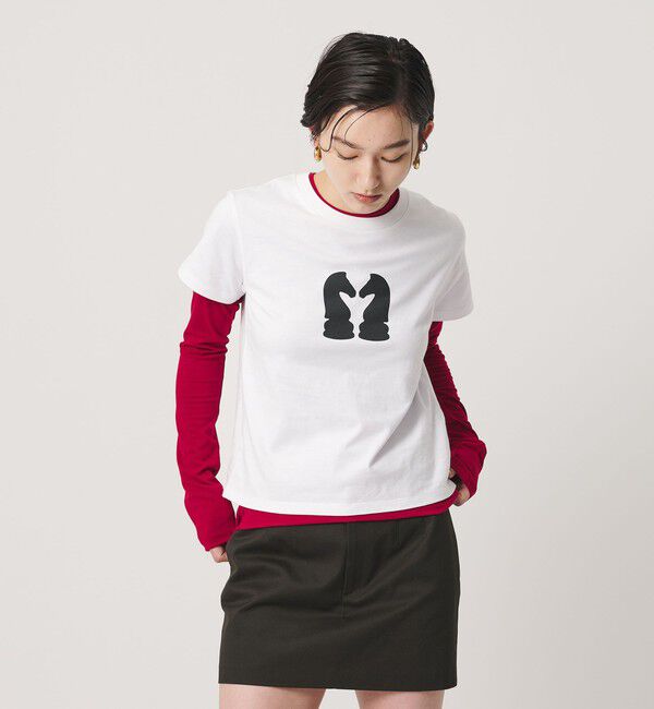ER「＜ER＞チェスナイトプリントTシャツ」|Tシャツ・カットソー|