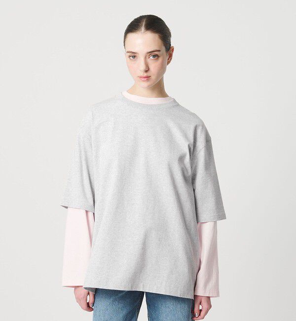 ER「＜ER＞ロゴ ショートスリーブTシャツ」|Tシャツ・カットソー|LT.GRAY