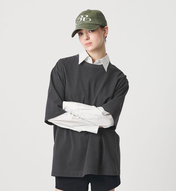 ER「＜ER＞ロゴ ショートスリーブTシャツ」|Tシャツ・カットソー|DK.GRAY