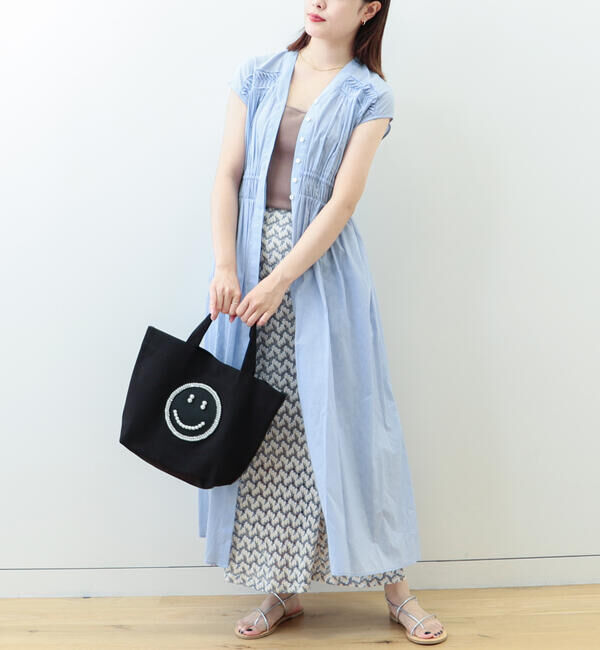 Ray BEAMS 「ECODECO / ブラック キャンバス トートバッグ」|トートバッグ|