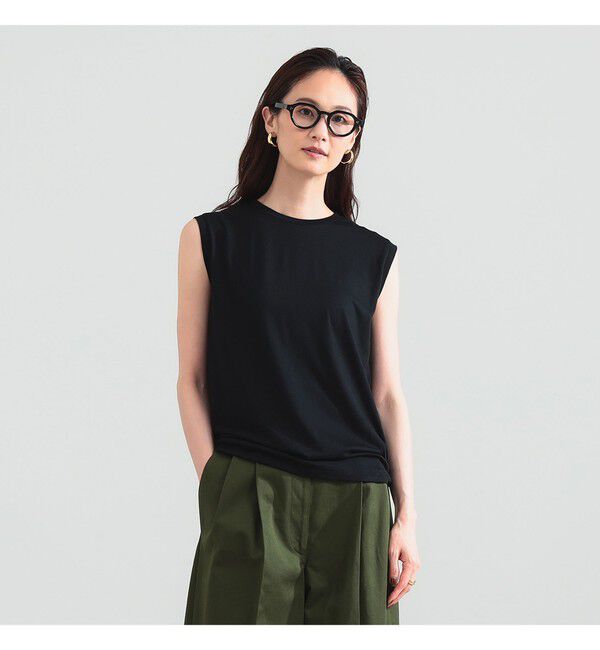 Demi-Luxe BEAMS 「ウォッシャブル ウール ノースリーブ Tシャツ」|Tシャツ・カットソー|
