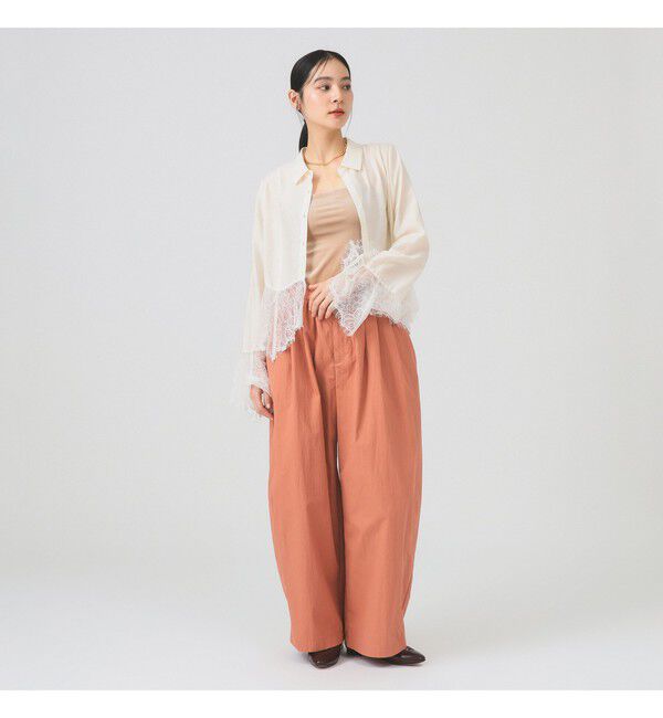 Ray BEAMS 「ギャザー ボリューム パンツ」|その他|