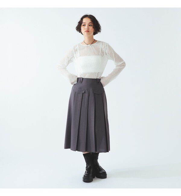 Ray BEAMS 「レース テープ キリカエ Tシャツ」|Tシャツ・カットソー|
