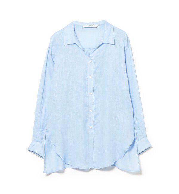 Ray BEAMS 「リネン スキッパー シャツ     26SS  日除け 紫外線対策 冷房対策 洗える 夏コーデ レジャー 麻」|シャツ・ブラウス|