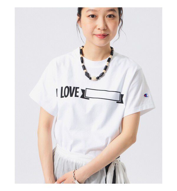 BEAMSBOY「【別注】Champion / プリント Tシャツ」|Tシャツ・カットソー|