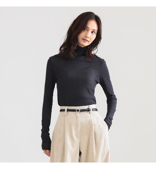 Demi-Luxe BEAMS 「強撚 フライス タートルネック プルオーバー」|Tシャツ・カットソー|