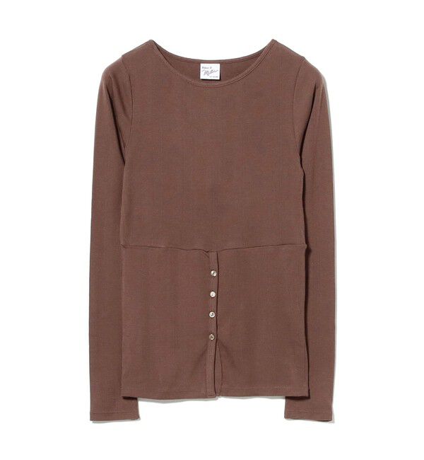Ray BEAMS 「【別注】MILLER / ロングスリーブ Tシャツ」|Tシャツ・カットソー|BROWN