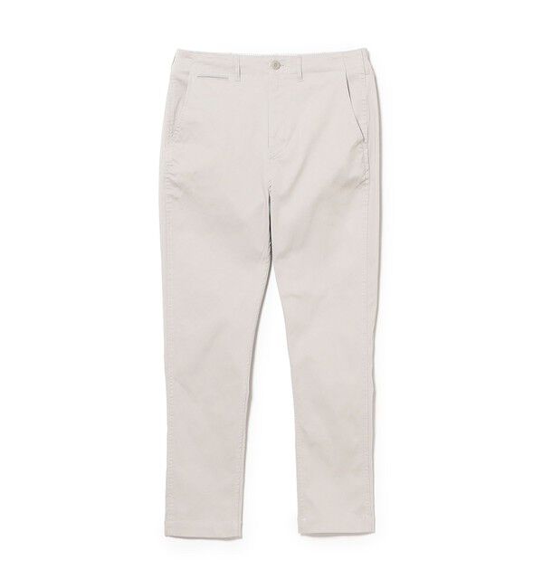 BEAMS「コットンピケ ストレッチ テーパード パンツ【スリムフィット】」|チノ|CEMENT