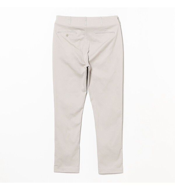 BEAMS「コットンピケ ストレッチ テーパード パンツ【スリムフィット】」|チノ|