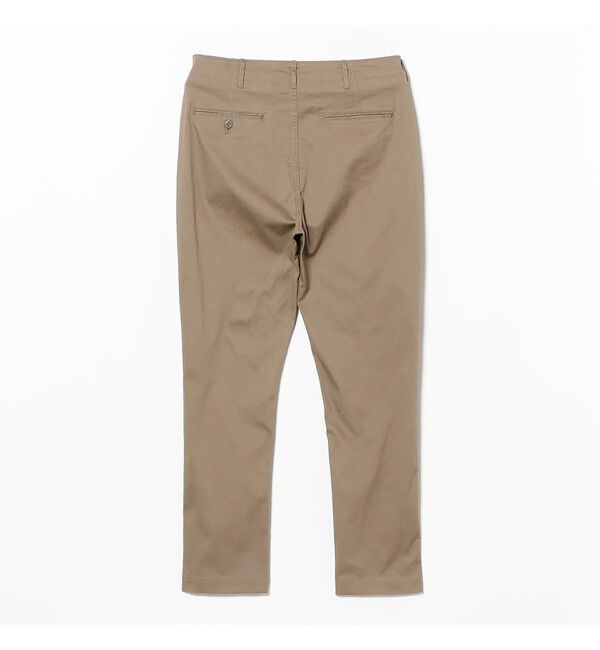 BEAMS「コットンピケ ストレッチ テーパード パンツ【スリムフィット】」|チノ|