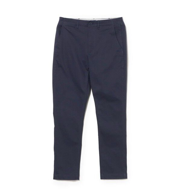 BEAMS「コットンピケ ストレッチ テーパード パンツ【スリムフィット】」|チノ|