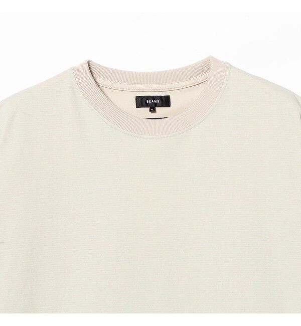 BEAMS「マイクロ ボーダー Tシャツ【ワイドフィット】」|Tシャツ・カットソー|