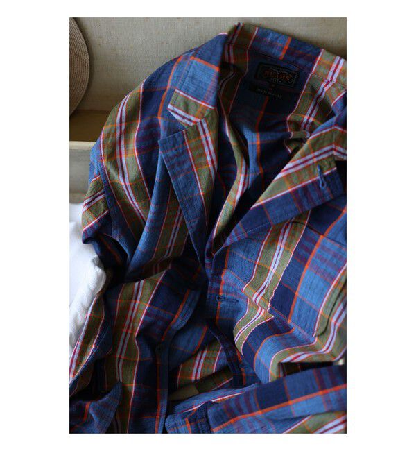 BEAMS PLUS「4B Cuffs Jacket Heavy Madras」|テーラードジャケット|