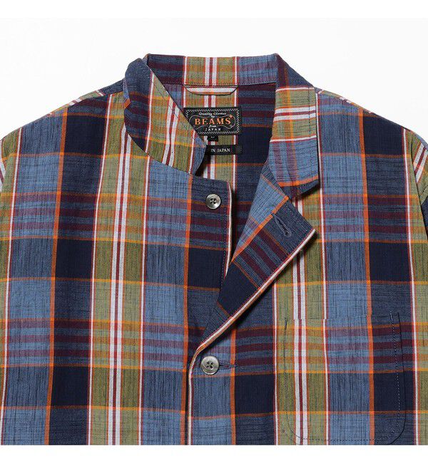 BEAMS PLUS「4B Cuffs Jacket Heavy Madras」|テーラードジャケット|