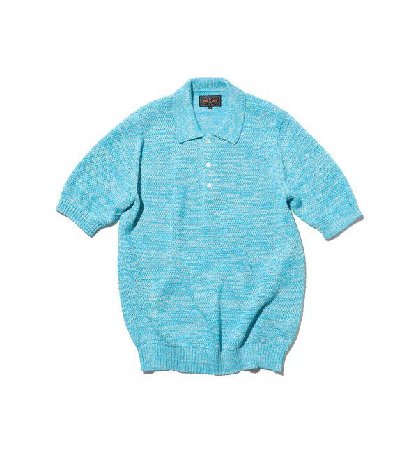 BEAMS PLUS「Mesh Polo」|ポロシャツ|TURQUOISE