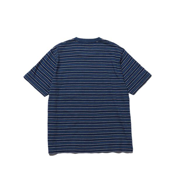 BEAMS PLUS「Pocket Tee Indigo Stripe」|Tシャツ・カットソー|