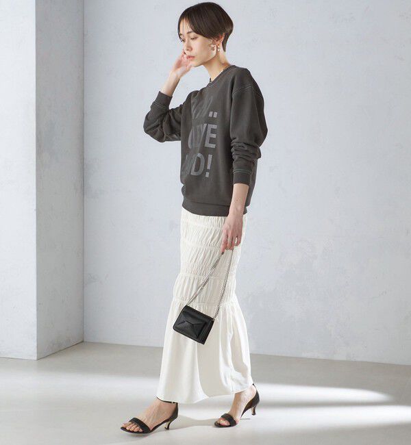 SHIPS for women「〈手洗い可能〉シャーリングギャザースカート 24SS ◇」|スカート|