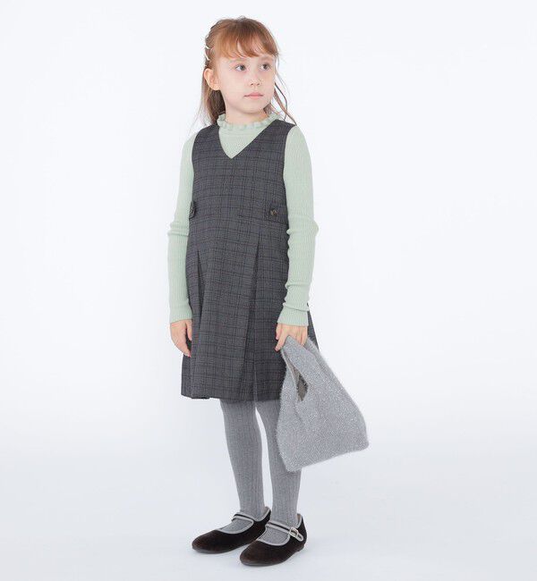 SHIPS KIDS「SHIPS KIDS:100～130cm / チェック ジャンパー スカート」|ワンピース|