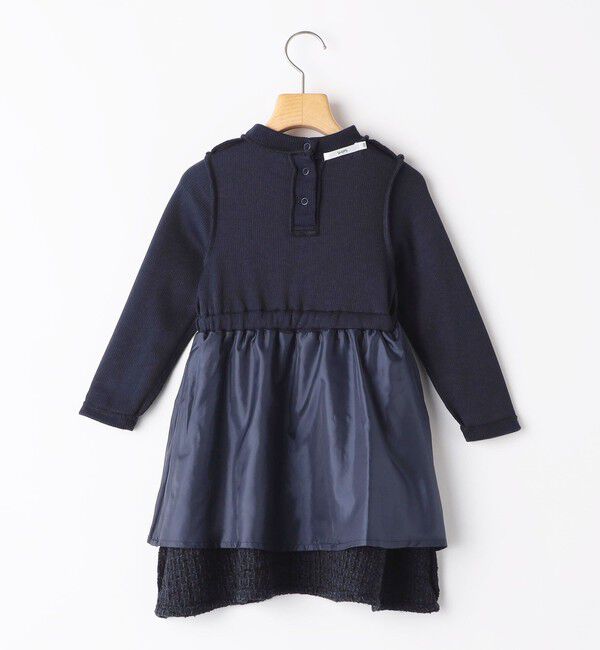SHIPS KIDS「SHIPS KIDS:100～130cm / リブ&times;ファンシー ツイード ワンピース」|ワンピース|