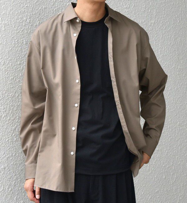 SHIPS any「SHIPS any: LIM BLESS ソリッド/ストライプ レギュラーカラー シャツ(セットアップ対応)◇」|シャツ・ブラウス|