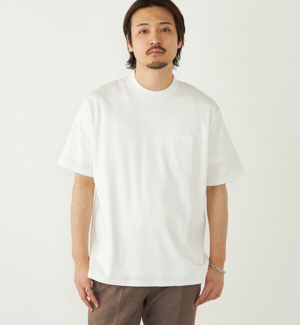 SHIPS Colors 「SHIPS Colors:〈抗菌防臭・接触冷感・紫外線軽減〉スムース ビズT◇」|Tシャツ・カットソー|