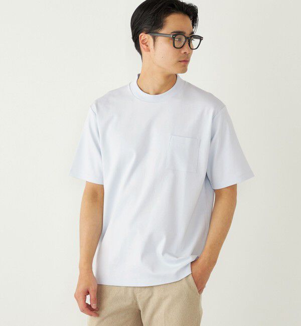 SHIPS Colors 「SHIPS Colors:〈抗菌防臭・接触冷感・紫外線軽減〉スムース ビズT◇」|Tシャツ・カットソー|