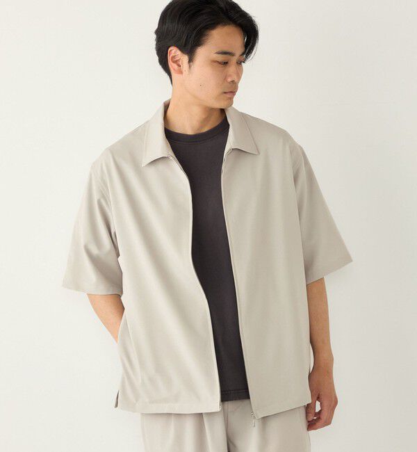 SHIPS Colors 「SHIPS Colors:〈吸水速乾・洗濯機可能〉2WAY ストレッチ ジップ シャツ◇」|シャツ・ブラウス|