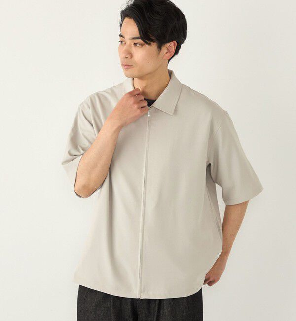 SHIPS Colors 「SHIPS Colors:〈吸水速乾・洗濯機可能〉2WAY ストレッチ ジップ シャツ◇」|シャツ・ブラウス|