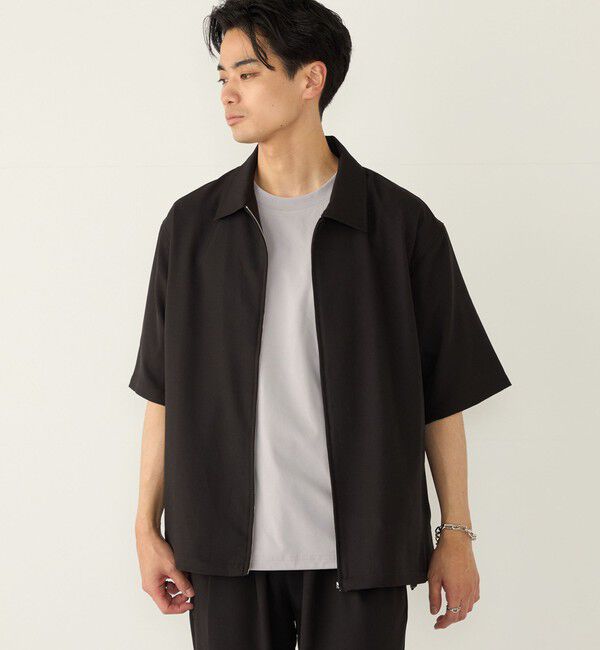 SHIPS Colors 「SHIPS Colors:〈吸水速乾・洗濯機可能〉2WAY ストレッチ ジップ シャツ◇」|シャツ・ブラウス|