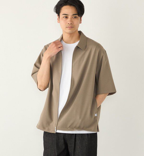 SHIPS Colors 「SHIPS Colors:〈吸水速乾・洗濯機可能〉2WAY ストレッチ ジップ シャツ◇」|シャツ・ブラウス|